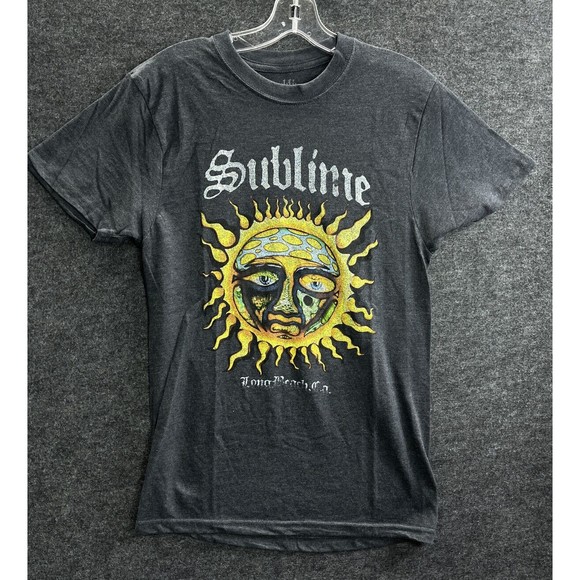 SUBLIME Band T-Shirt To Freedom SUN Print GRAY Long Beach Women’s Medium - Picture 1 of 6